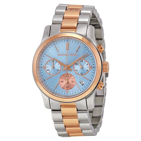 michael kors runway watch two tone|michael kors runway chronograph watch.